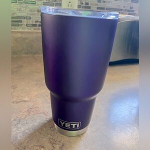 Custom painted 30 oz YETI travel mug with lid Purple